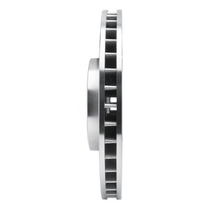 BMW X5 Brake Rotor (1) - Front Right - R1 Concepts - Drilled & Slotted - Silver - `08-`19